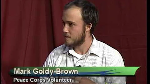 Peace Corps Volunteers Ella McDougall and Mark Gol...