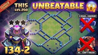 Unbeatable TH15 War Base 😱 Anti Everything Base 2026 (Copy Link)