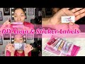 HOW TO MAKE A LOGO + LIPGLOSS STICKER LABELS, ON YOUR PHONE📱💕✨| STARTING A LIPGLOSS BUSINESS P. 2