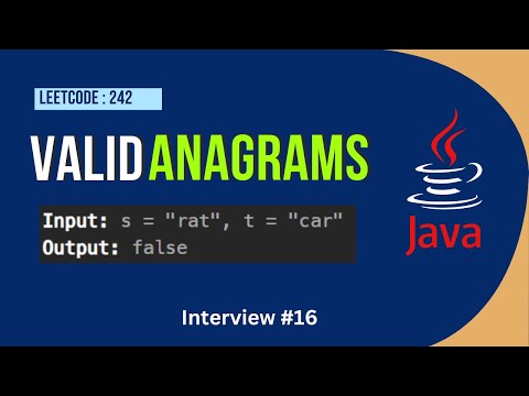 Valid Anagram ( Leetcode : 242 ) | Java | Tamil