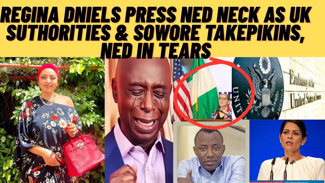 Regina press Ned neck ‼️as uk authorities & sowore give her pikins as Ned fall in tears as he loose