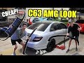 Making Our 6-Speed Mercedes C300 Look Like a C63 AMG for CHEAP!