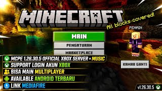 MINECRAFT VERSI TERBARU 1.26.30.5 OFFICIAL XBOX SERVER!