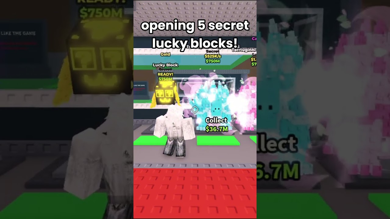 Opening 5 SECRET Lucky Blocks! #stealabrainrot