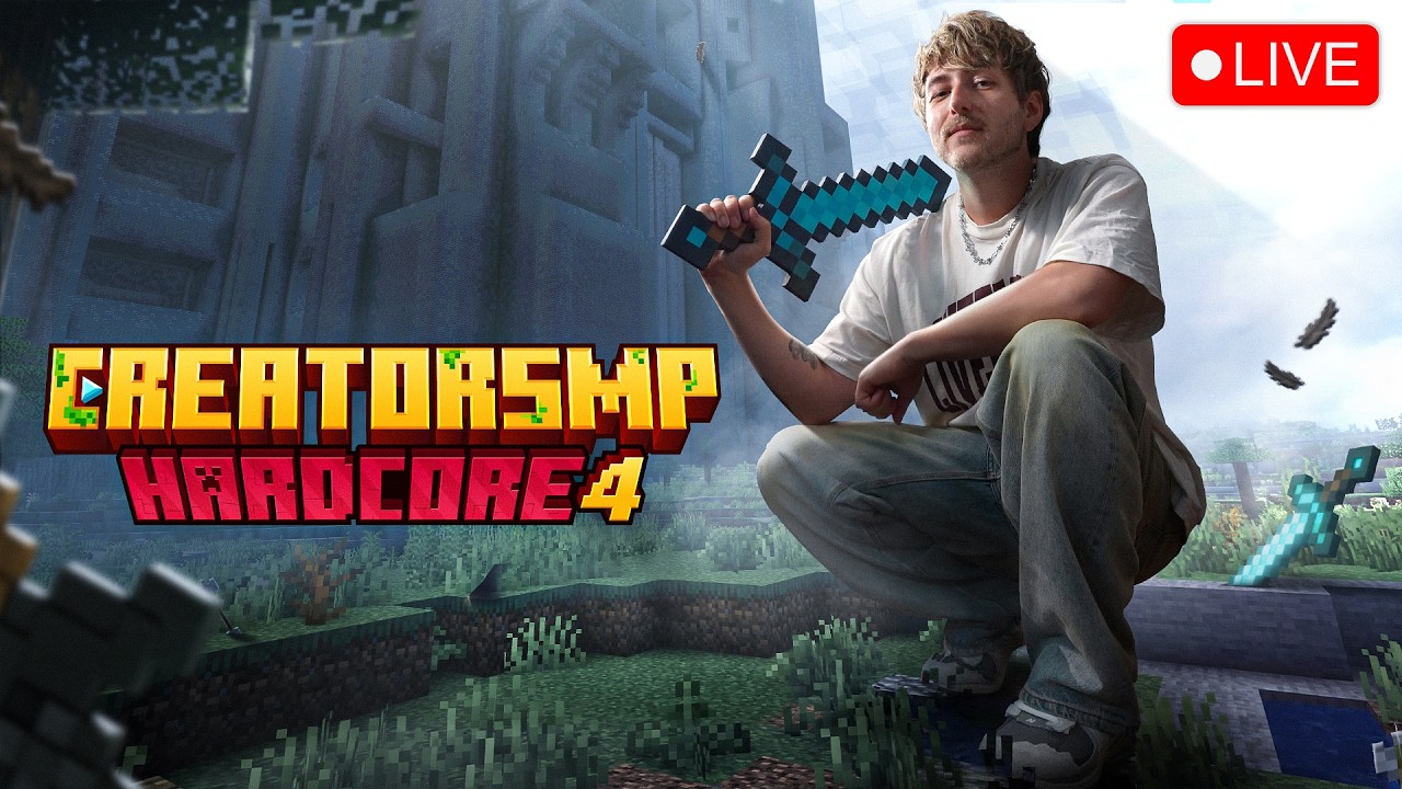 🔴LIVE: Minecraft CreatorSMP Hardcore 4 - DAG 15