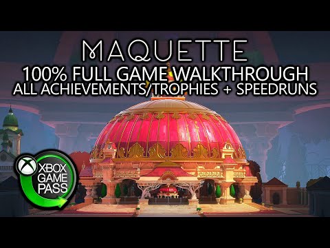 Maquette - 100% Full Game Walkthrough - All Achievements/Trophies + Speedruns