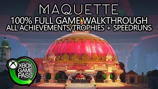 Maquette  100% Full Game Walkthrough  All Achievements/Trophies + Speedruns