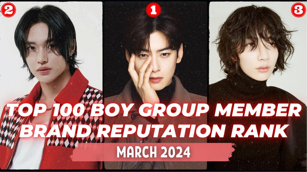 TOP 100 KPOP Boy Group Member Brand Reputation Rankings in MARCH 2024 ...