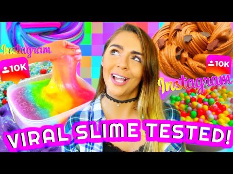 5 VIRAL SLIMES TESTED! Color Changing, Iridescent Slime, Fishbowl Slime! Nichole Jacklyne