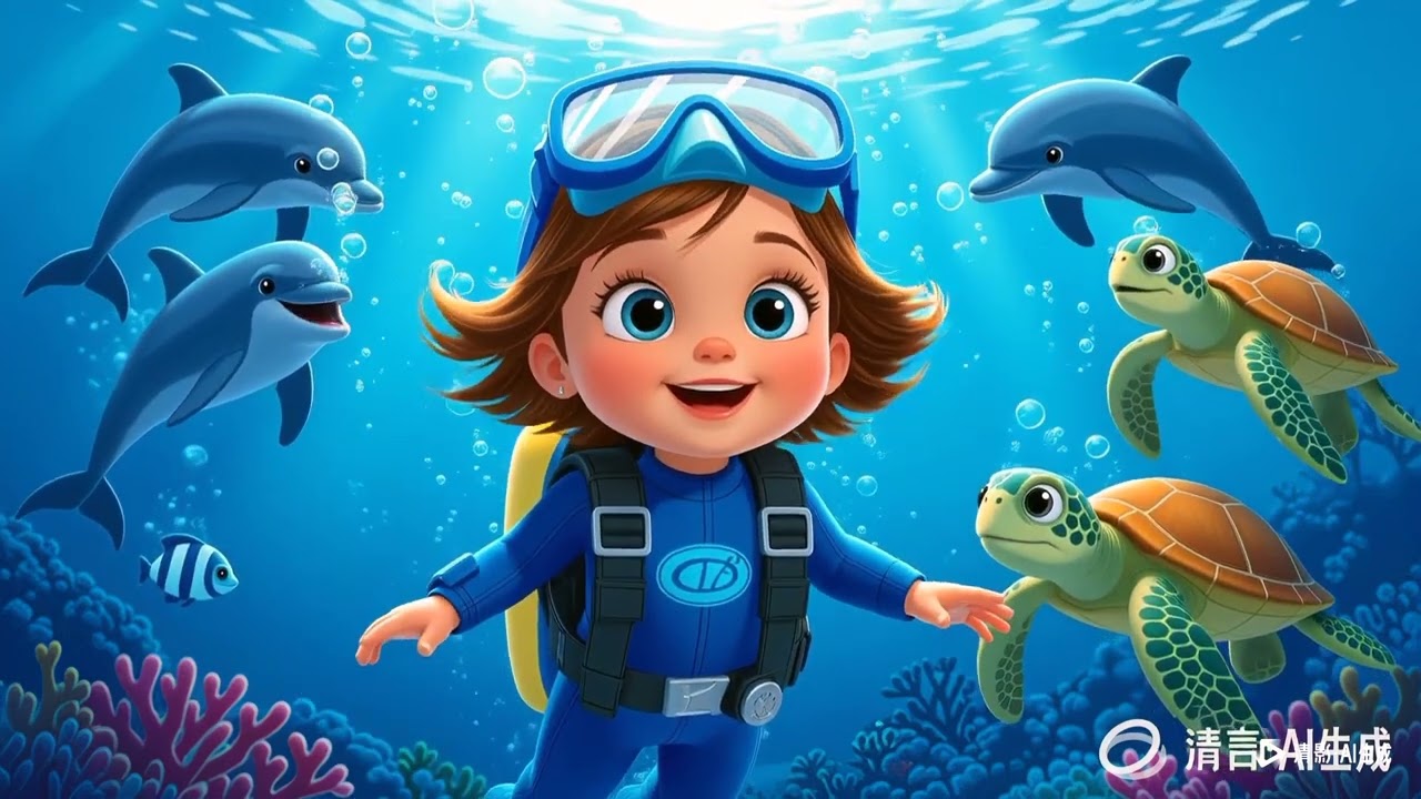 Apple’s Magical Underwater Adventure | Sea Animal Song for Toddlers