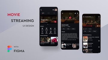 Movie Streaming App UI Design with Figma (Speed Art)