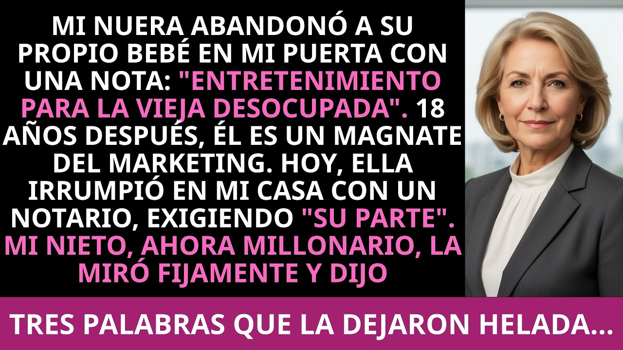 Mi nuera abandonó a un bebé en mi puerta — la interesada volvió 18 años después, al ver en lo que