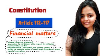 Article 112–117 Explained | #constitution #article112to117
