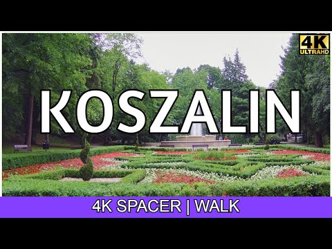 Koszalin - Poland, walking in Koszalin | 4K