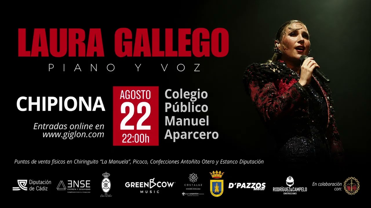 Chipiona en verano. Concierto de Laura Gallego. La Hermandad del Cautivo informa