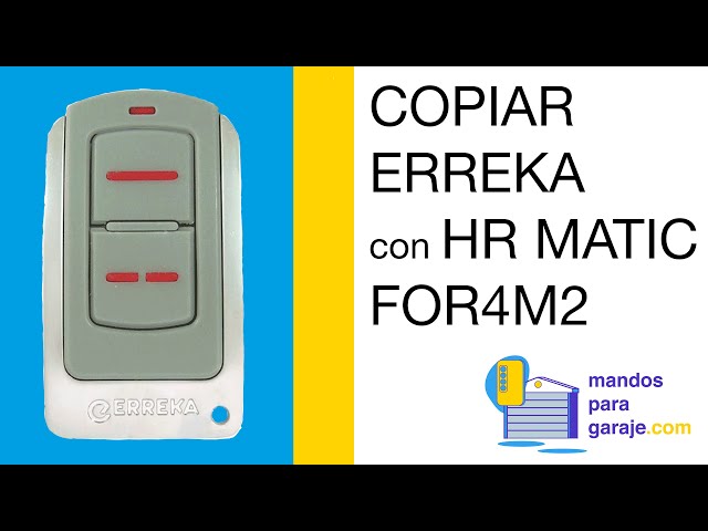 Telemando de garaje Erreka IRIS 4, 433Mhz