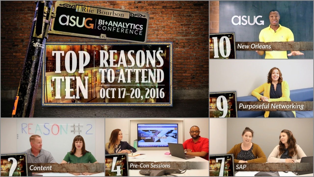 Top Ten Reasons to Attend BI + Analytics Conference