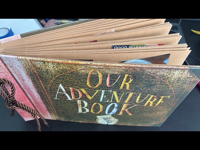 Our Adventure Book, Up Scrapbook Album with Movie Themed Postcards, Wedding  and Anniversary Photo Album, Memory Keepsake, 11.6 x 7.5 inch, 80 Pages