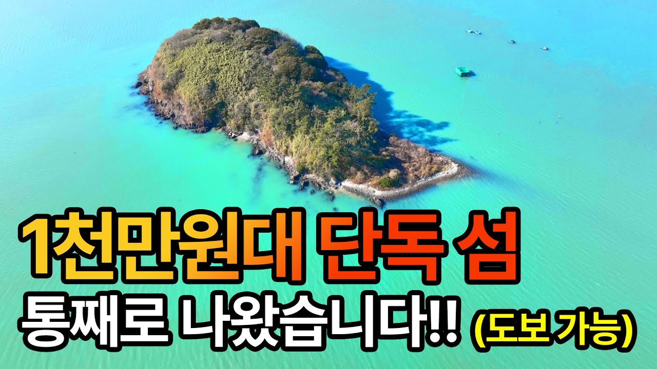 1천만원대 단독 섬이 통째로 나왔습니다!! (도보 가능)