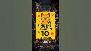 Can You Spot the Hidden Cat in 10 Seconds #53 #shorts #10secondchallenge #findthecat #catpuzzle