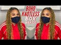 Honey Blonde Boho Knotless| Unlikely Hair Candy| Black Owned Business