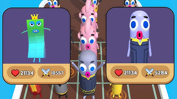 Merge Number Cube: Fam Run 🌟🌟 VS 🌟🌟 Merge Master: Monster Run 3D Merge Games