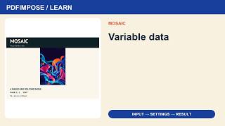 Map CSV Names to Badges and Check Long Text | MOSAIC in PDFImpose