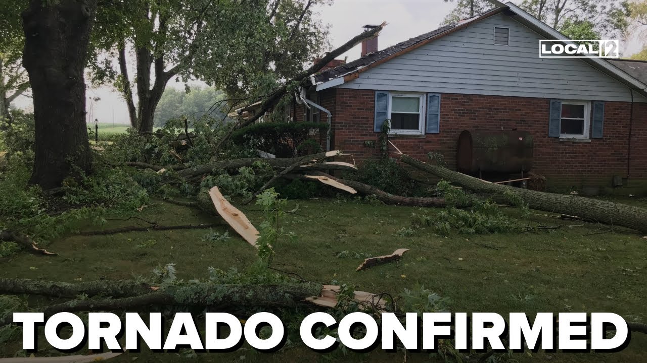 National Weather Service confirms tornado in 2 counties - YouTube