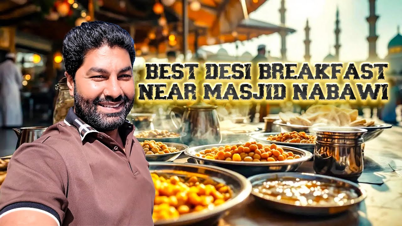 Pakistani  Indian Breakfast | Halwa Puri, Paya, Chana | Best Desi Breakfast Near Masjid Nabawi |