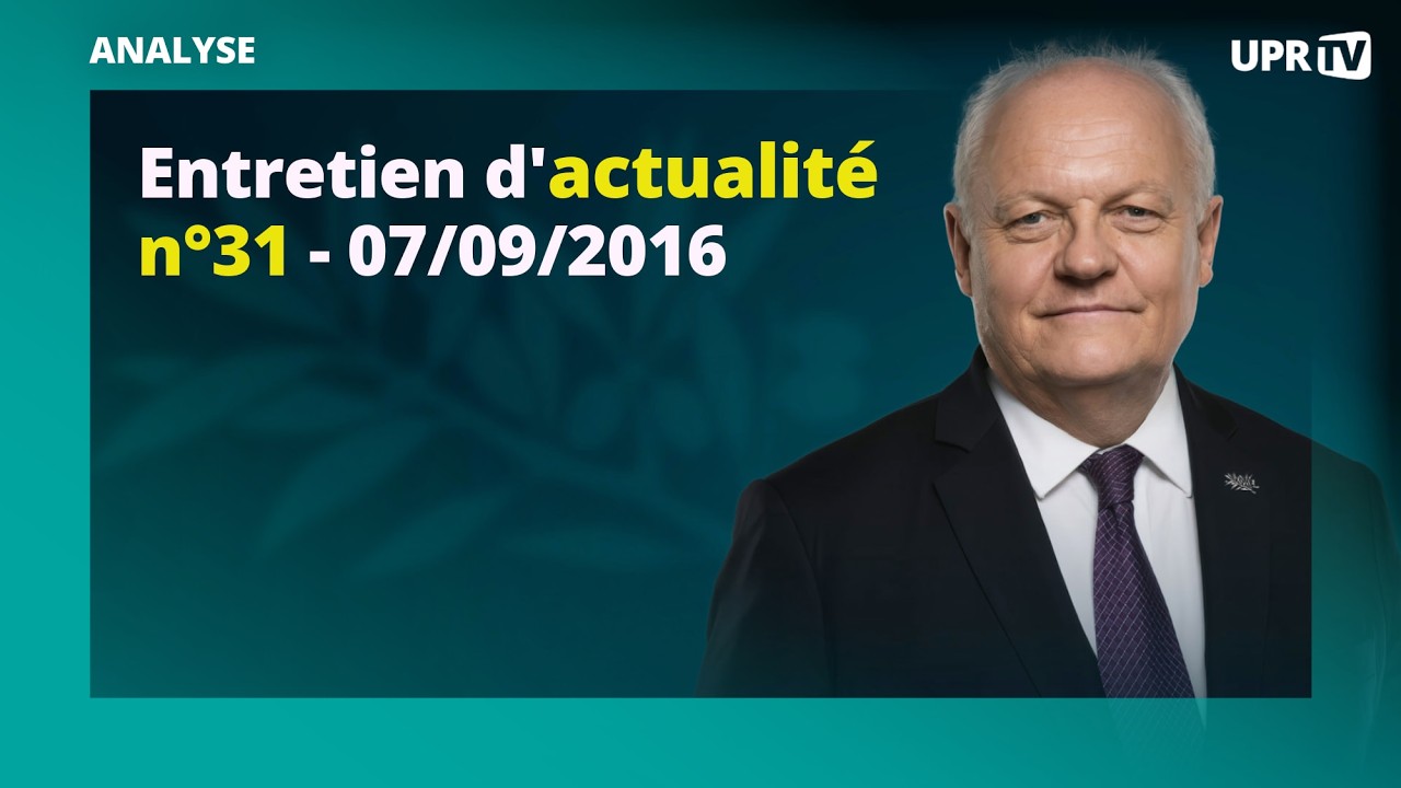 Entretien d'actualité F. Asselineau 15 septembre 2016