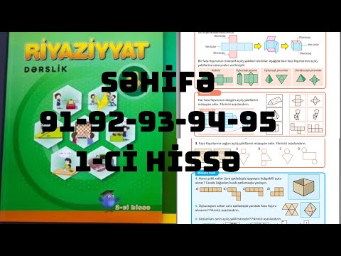 4-CÜ SİNİF 1-Cİ HİSSƏ 91-92-93-94-95 FƏZA FİQURLARININ AÇILIŞI