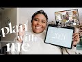 PLAN WITH ME | my digital planner set up, 2021 goal setting + vision board