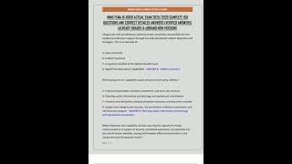 NIMS FEMA IS800D ACTUAL EXAM 20252026 COMPLETE 100 QUESTIONS AND CORRECT DETAILED ANSWERS VERIFIED A