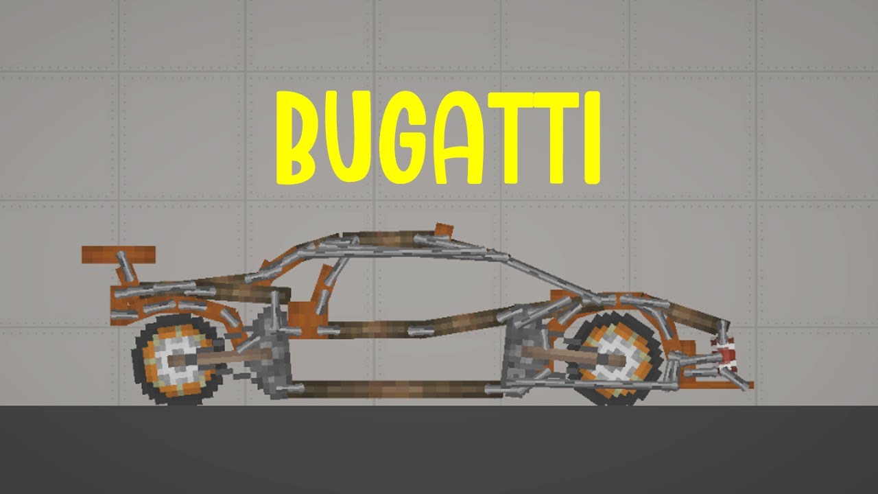 HOW TO BUILD A BUGATTI IN MELON PLAYGROUND (PEOPLE PLAYGROUND ACTION