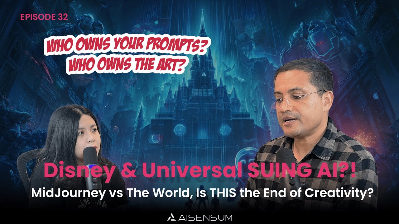 AiPod Eps 32: Disney & Universal SUING AI?!: MidJourney vs The World, Is THIS the End of Creativity?
