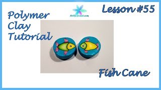 Famous Polymer Clay Tutorial - Fish Cane - Lesson #55 Net Worth