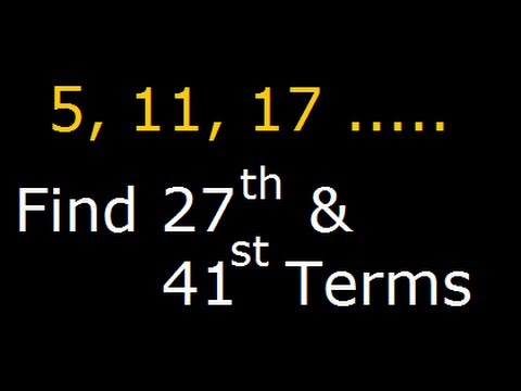 Number Patterns And Puzzles - Nth Term Of Arithmetic Progression - Solved Example