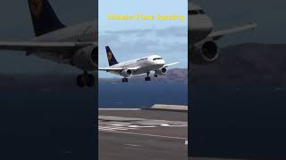 Lufthansa lands on the bridge RW23 Madeira Airport