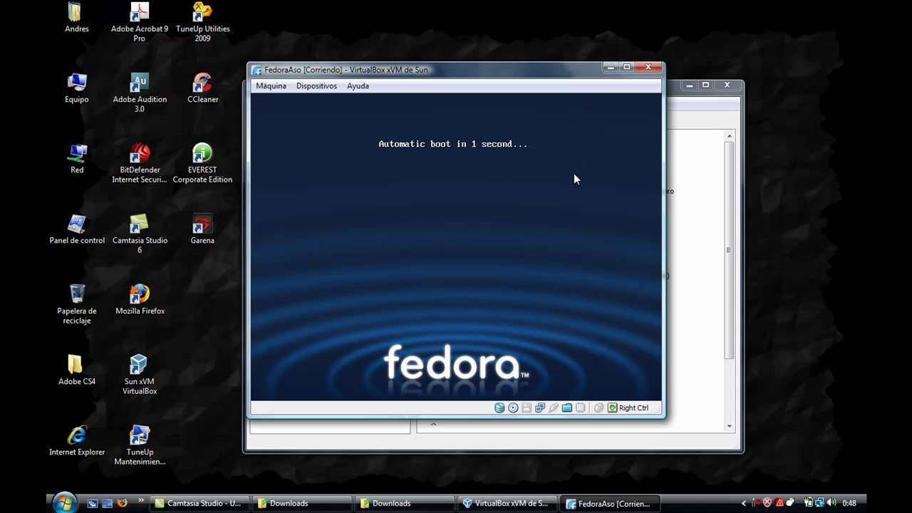 Instalacion de Maquina Virtual FEDORA - YouTube