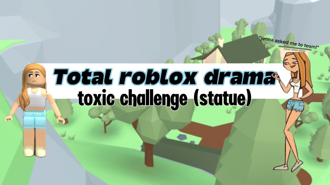 TOTAL ROBLOX DRAMA | TOXIC CHALLENGE (STATUE, DRAMA WIN!??) ⭐️🔥😈 #roblox #mm2 #dti #trending #short