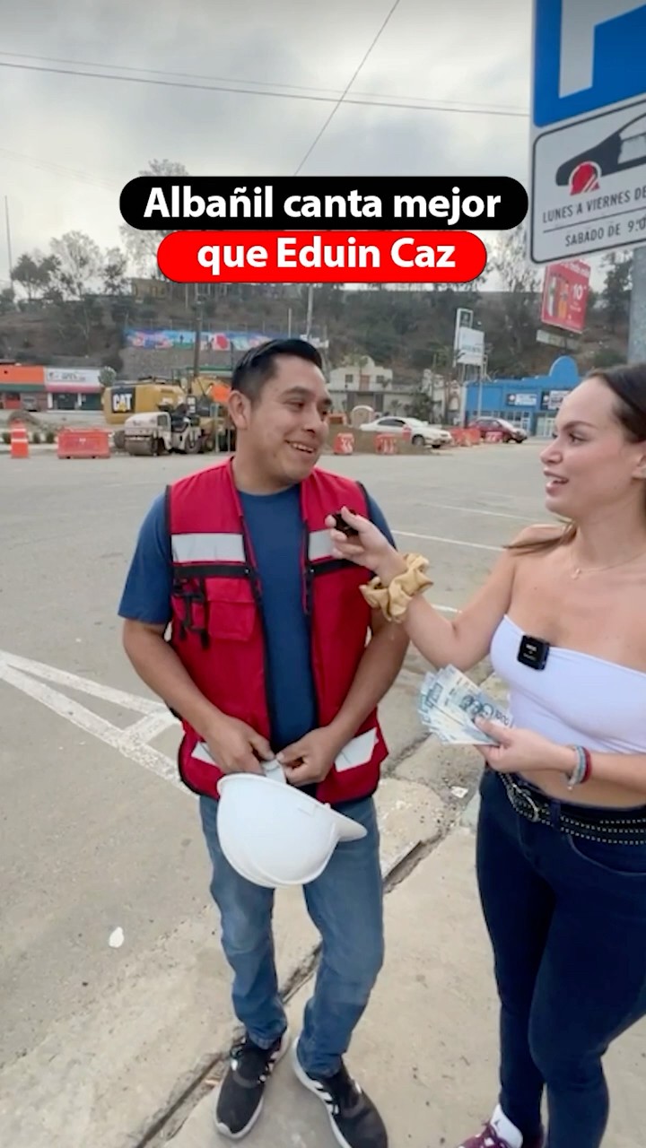 Albañil canta mejor que Eduin Caz @valentinapaz