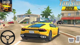 Taxi Sim 2020 - Lamborghini Huracan Taxi Driving - Car Games Android Gameplay #4 screenshot 4