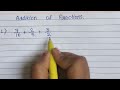 Addition of fractions. How to add fractions. भिन्न का जोड़। easy learning.