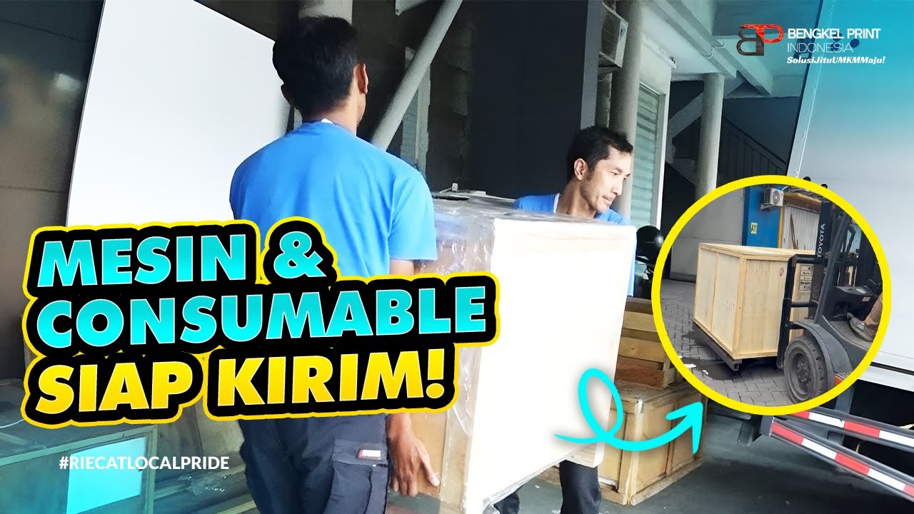 Pengiriman Mesin Digital Printing & Consumable Bengkel Print Indonesia | Ready Stock Siap Produksi