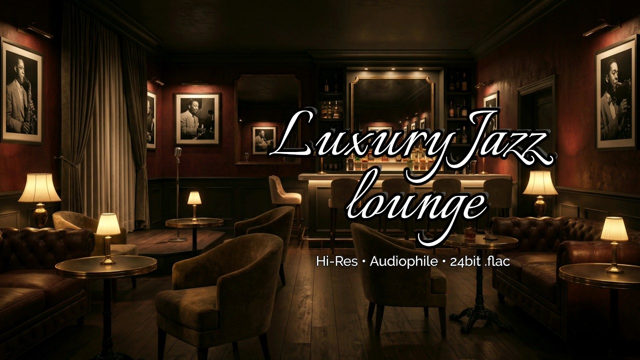 Luxury Jazz Lounge 🎷 | 24 bit flac Hi-Res Audiophile Jazz for Late Night Listening