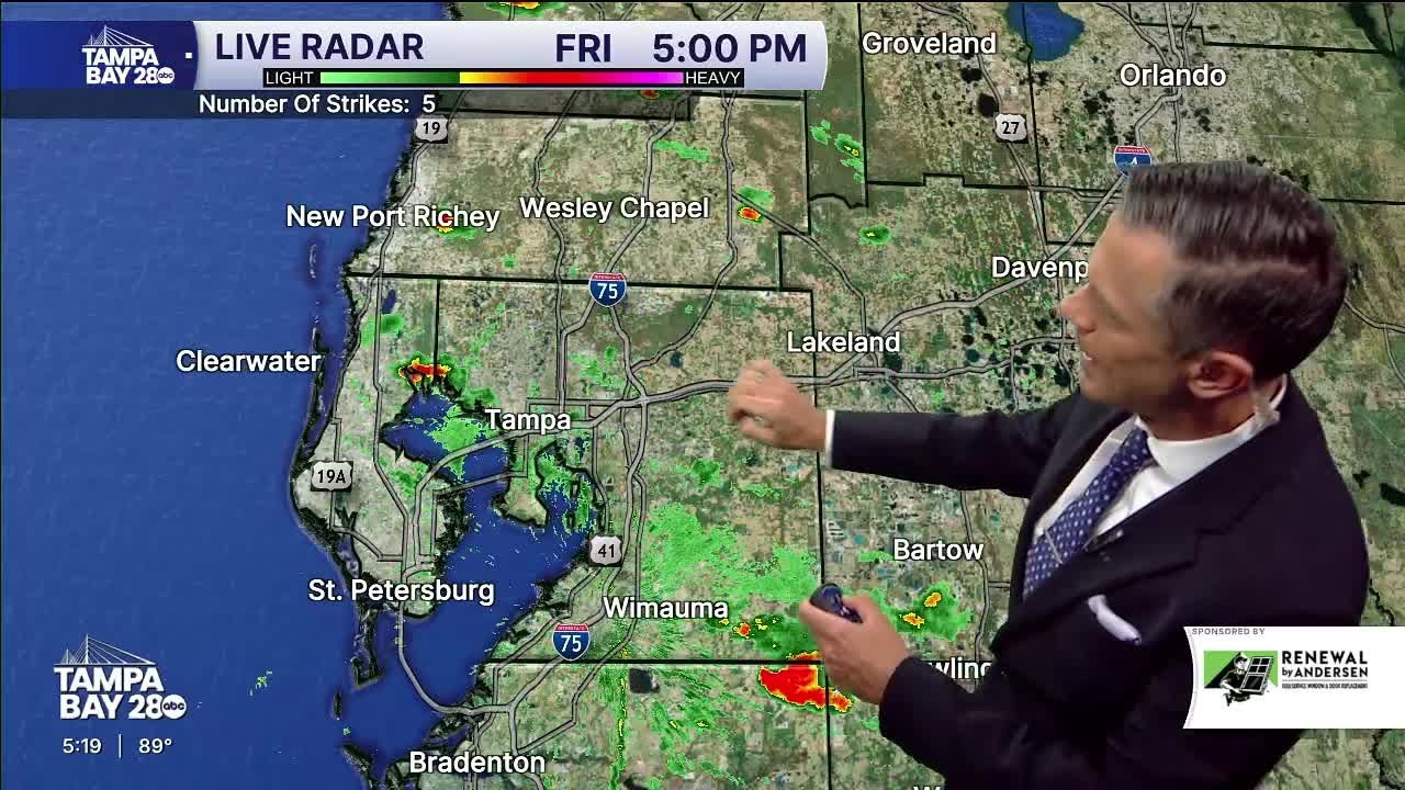 Warm weekend ahead for the Tampa Bay area