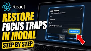 How to restore focus traps in modal components in React - Step By Step