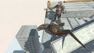 NEW GORO THE GIANT on Wobbly Building vs ALL UNITS Animal Revolt Battle Simulator
