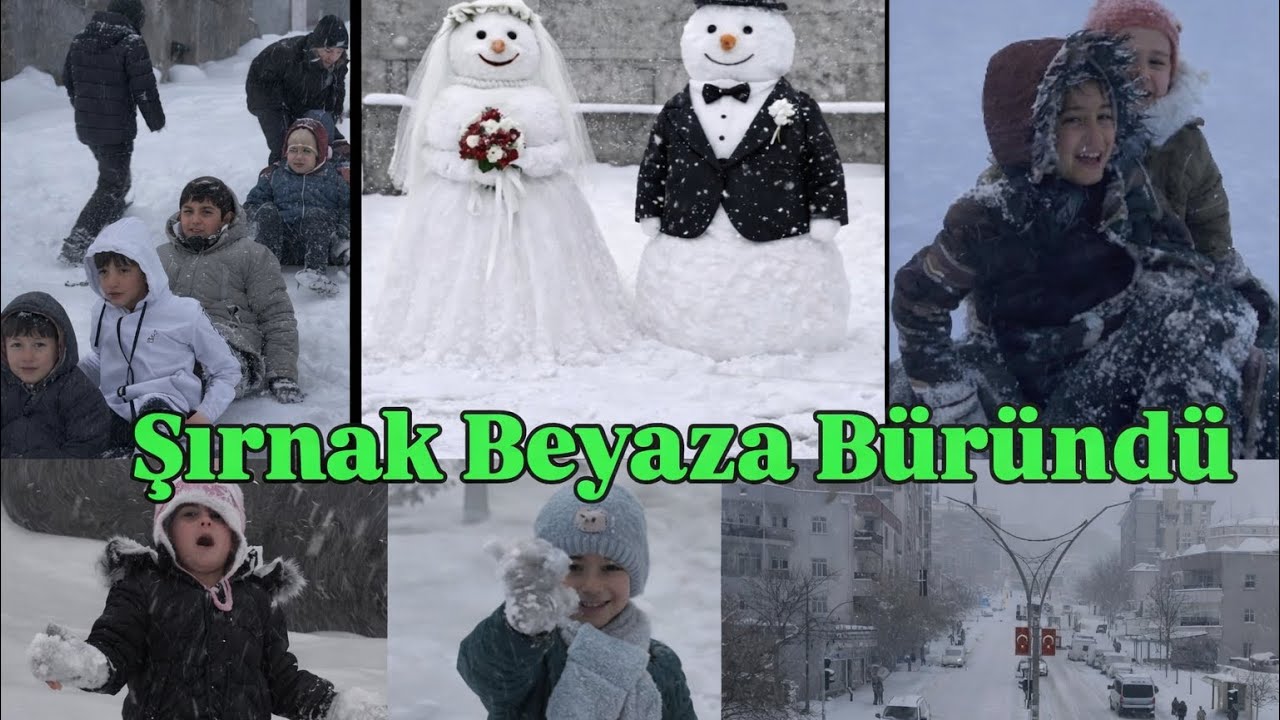 ŞIRNAK BEYAZA BÜRÜNDÜ ❄️ şırnak kar maceraları 