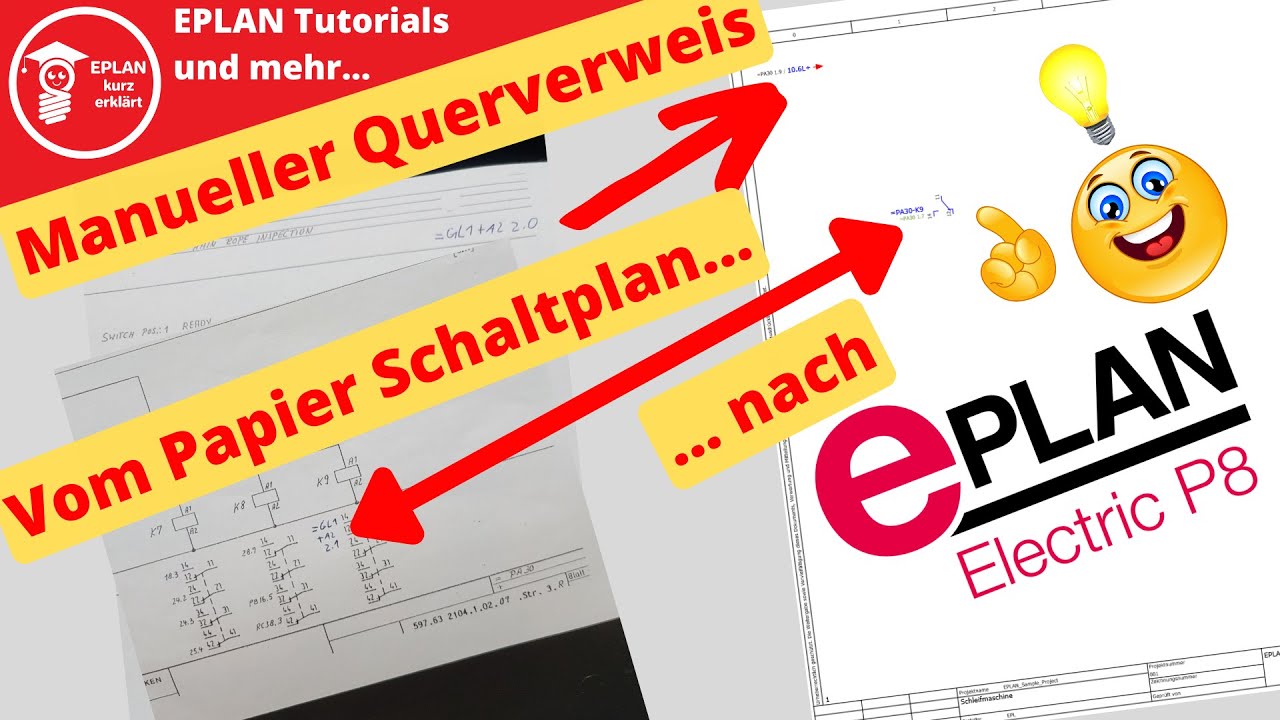 Manueller Querverweis 🖊️ in EPLAN und auf dem Papier 💡 So geht´s